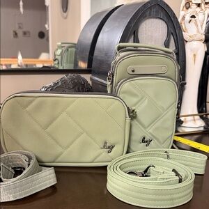 Lug set of 2 ML Coupe Xl & Skeeter SL bridge Bag Set Sage
